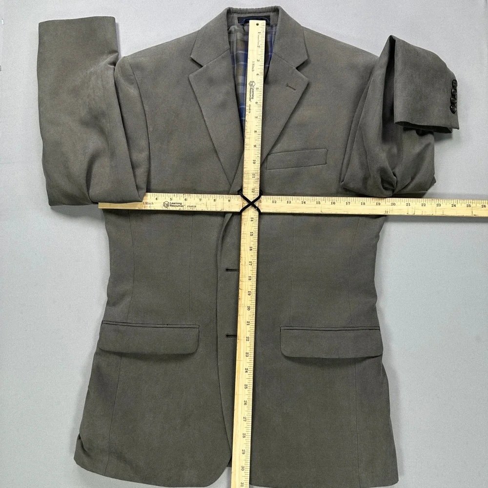 Lauren Ralph Lauren Blazer Mens 38R Faux Suede Sport Coat Taupe 2 Button